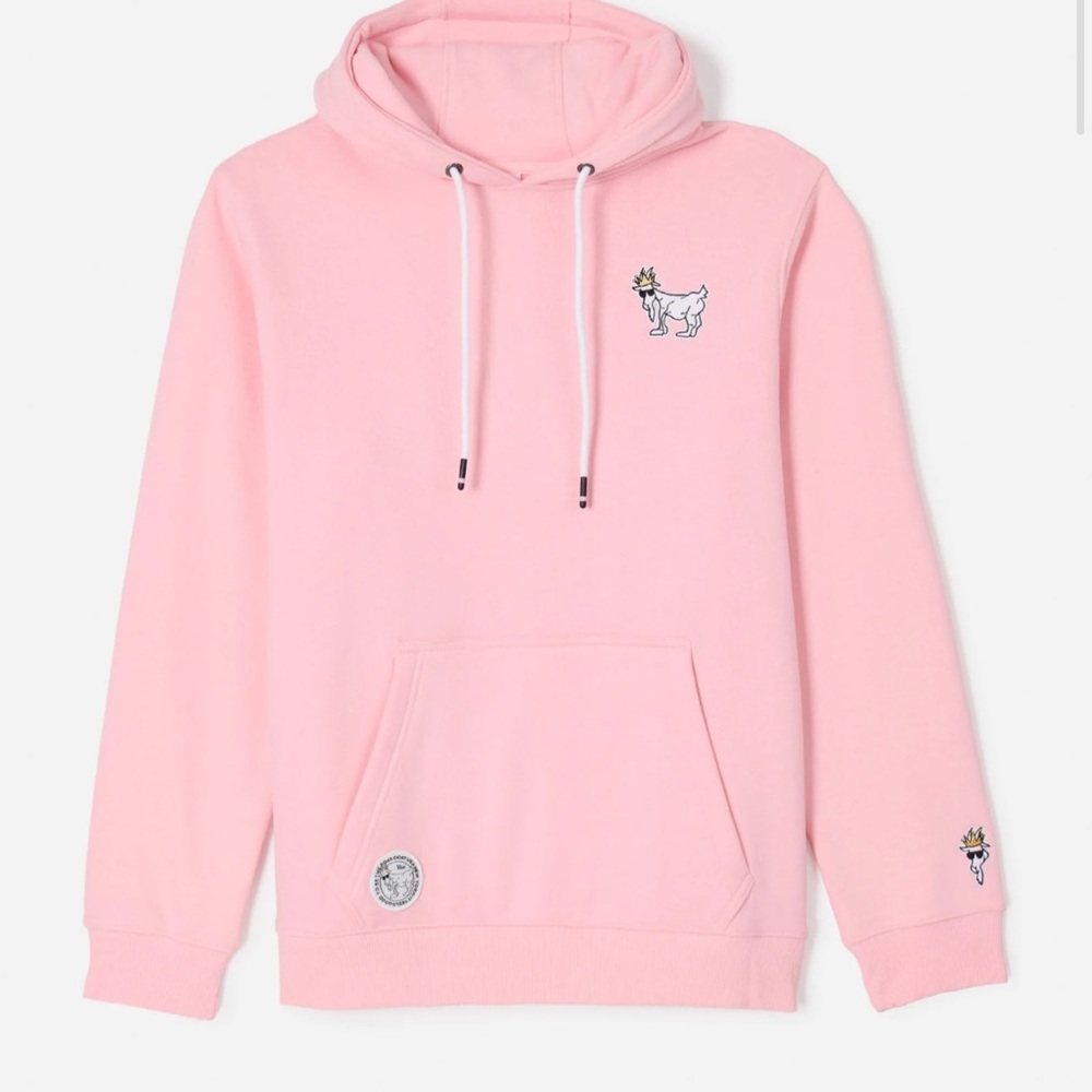 GOAT USA OG Hooded Sweatshirt Hoodie Sz ADULT MEN MEDIUM Pink
